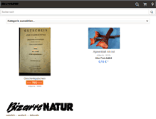 Tablet Screenshot of bizarre-natur.de